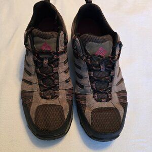 Columbia Men's 13 WIDE North Plains II Waterproof Hiking Shoe GUC! Tan Red Brown